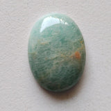 29x20mm Amazonite Cabochons, Natural Amazonite Flat Back Plain Pear Cabochons For Jewelry - PSG396