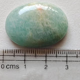 29x20mm Amazonite Cabochons, Natural Amazonite Flat Back Plain Pear Cabochons For Jewelry - PSG396