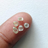 Beautiful Clear Diamond Rough, 3.2-4mm Clear White Loose Diamond Crystal for Jewelry - PDD955