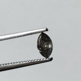 5.1x3.1mm Salt And Pepper Marquise Cut Diamond, 1 Pc Marquise Shaped Fancy Brilliant Cut Faceted Diamond for Ring - PDD956