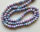 5-5.5mm Lavender Opal Faceted Rondelle Beads, Lavender Colour Opal Beads for Jewelry, 8 Inches - PSG395