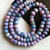 5-5.5mm Lavender Opal Faceted Rondelle Beads, Lavender Colour Opal Beads for Jewelry, 8 Inches - PSG395