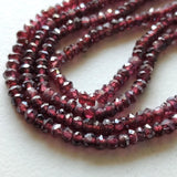 3.5mm Mystic Garnet Faceted Rondelles, 13 Inch Strand Mystic Garnet Rondelle for Jewelry - PAG39