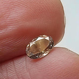 Salt And Pepper Diamond, CONFLICT FREE 6x4mm, 0.4 Ct Oval Shaped Brilliant Cut Faceted Clear Black Diamond For Jewelry - PDD971