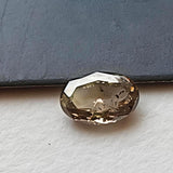 Salt And Pepper Diamond, CONFLICT FREE 6x4mm, 0.4 Ct Oval Shaped Brilliant Cut Faceted Clear Black Diamond For Jewelry - PDD971