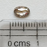 Salt And Pepper Diamond, CONFLICT FREE 6x4mm, 0.4 Ct Oval Shaped Brilliant Cut Faceted Clear Black Diamond For Jewelry - PDD971