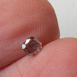 3.4x3.2 mm Light Pink Emerald Cut Diamond, 0.17 Cts Rare Sparkling Clear Pink Emerald Faceted Loose Diamond for Jewelry - PPKJ204