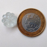 13.5mm Aquamarine Melon Beads, 1 Pc Huge Natural Aquamarine Carved Melon Beads For Jewelry / Necklace - PPH54