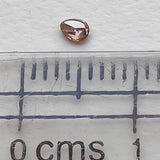 3.2x2.5mm Pink Pear Diamond, Clear Pink Pear Shaped Faceted Rose Cut Loose Double Cut Diamond for Ring - PPKJ222