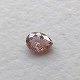1.9x2.6mm Pink Pear Diamond, Clear Pink Pear Shaped Faceted Rose Cut Loose Double Cut Diamond for Ring - PPKJ210
