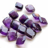 22-23mm Amethyst Cushion Cut, 1Pc Loose Square Pointed Back Amethyst Cabochons Gemstones For Jewelry - PSG402