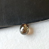 3.3x2.6mm Cognac Diamond Briolette Bead, 0.19Ct Natural Cognac Faceted Tear Drop Bead Diamond Drop For Jewelry - PDD964