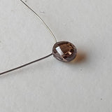 3.3x2.6mm Cognac Diamond Briolette Bead, 0.19Ct Natural Cognac Faceted Tear Drop Bead Diamond Drop For Jewelry - PDD964