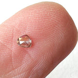 3x2.7mm Pink Heart Diamond, 0.07 Cts Rare Sparkling Pink Champagne Heart Cut Faceted Loose Diamond for Ring - PPKJ203