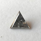 Salt And Pepper Diamond, Conflict Free 3.9mm 0.17 Ct Rare Triangle Diamond For Engagement Ring & Wedding Ring, Gifts For Her - PDD959
