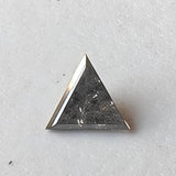Salt And Pepper Diamond, Conflict Free 3.9mm 0.17 Ct Rare Triangle Diamond For Engagement Ring & Wedding Ring, Gifts For Her - PDD959