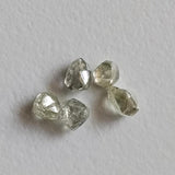 Beautiful Clear Diamond Rough, 3.2-4mm Clear White Loose Diamond Crystal for Jewelry - PDD955