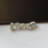 Beautiful Clear Diamond Rough, 3.2-4mm Clear White Loose Diamond Crystal for Jewelry - PDD955