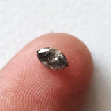 5.1x3.1mm Salt And Pepper Marquise Cut Diamond, 1 Pc Marquise Shaped Fancy Brilliant Cut Faceted Diamond for Ring - PDD956