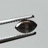 5.1x3.1mm Salt And Pepper Marquise Cut Diamond, 1 Pc Marquise Shaped Fancy Brilliant Cut Faceted Diamond for Ring - PDD956
