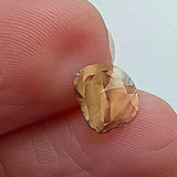 7.6x6.5mm Brown Diamond Slice, 1 Pc Loose Brown Faceted Diamond Polki Slice for Jewelry - PPKJ215