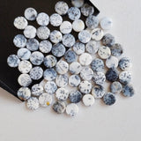 Dendrite Opal Cabochons, Natural Loose Dendrite Opal Plain Smooth Round