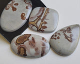 33-52mm Huge Jasper Cabochons, Mix Shape Plain Flat Back Cabochons, 5 Pcs Loose