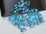 4x6mm Swiss Blue Topaz Oval Cut Stones, Original Swiss Blue Topaz Oval