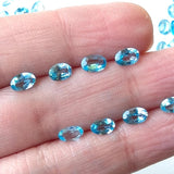 4x6mm Swiss Blue Topaz Oval Cut Stones, Original Swiss Blue Topaz Oval