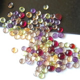 3mm Amethyst, Garnet, Peridot, Smoky Quartz, Citrine Cabochons Tiny Calibrated
