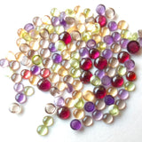 3mm Amethyst, Garnet, Peridot, Smoky Quartz, Citrine Cabochons Tiny Calibrated