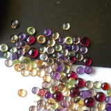 3mm Amethyst, Garnet, Peridot, Smoky Quartz, Citrine Cabochons Tiny Calibrated