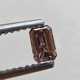 3.2x2.1mm Pink Diamond, Faceted Loose Rare 0.08 Cts Pink Emerald Cut Diamond for Ring - PPKJ218