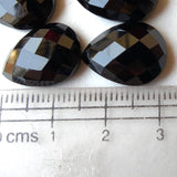 13x17mm Black Onyx Cabochon, Black Onyx RoseCut Gemstones, Onyx Flat Cabochons