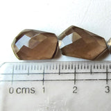 14-16mm Smoky Quartz Cabochons, Loose Smoky Quartz Fancy Shape Rose Cut Flat Back Gems For Jewelry (5 Pcs To 10 Pcs) - BGP864Z