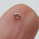 3.2x2.5mm Pink Pear Diamond, Clear Pink Pear Shaped Faceted Rose Cut Loose Double Cut Diamond for Ring - PPKJ222