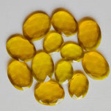 11x14mm-15x20mm Lemon Quartz Colored Hydro Rosecut, Hydro Quartz Rose Cut