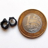 8-8.5mm Raw Black Diamond Bead, Huge Hole Bead Uncut Loose Rough Black Drilled Diamond for Pendant / Necklace - PPKJ206