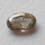Salt And Pepper Diamond, CONFLICT FREE 6x4mm, 0.4 Ct Oval Shaped Brilliant Cut Faceted Clear Black Diamond For Jewelry - PDD971