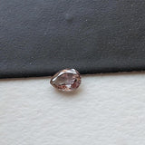 3.2x2.5mm Pink Pear Diamond, Clear Pink Pear Shaped Faceted Rose Cut Loose Double Cut Diamond for Ring - PPKJ222