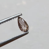 4.4x2.3mm Clear Pink Pear Diamond, Loose Faceted Rose Cut Double Cut Pear Shaped Diamond for Ring - PPKJ211