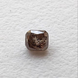 2.8x3.1mm Champagne Pink Cushion Cut Diamond, 0.20 Cts Loose Square Cushion Rose Cut Diamond For Ring - PPKJ212