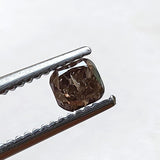 2.8x3.1mm Champagne Pink Cushion Cut Diamond, 0.20 Cts Loose Square Cushion Rose Cut Diamond For Ring - PPKJ212