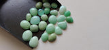 8-10mm Chrysoprase Cabochons, Natural Plain Free Form Shape Chrysoprase