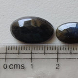 9-12mm Labradorite Rose Cut Cabochons, Natural Rose Cut Free Form Shape Labradorite Flat Back Cabochons (5 Pcs To 10 Pcs) - PDG242Z