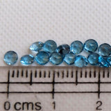 3mm Swiss Blue Topaz Round Cut Stones, Loose Original Natural Swiss Blue Solitaire Shape Topaz For Jewelry (1 Ct To 5 Ct) - KS53Z