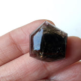 19mm Tourmaline Cabochon, Loose Tourmaline Fancy Shape Flat Back Cabochon