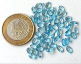 4x6mm Swiss Blue Topaz Oval Cut Stones, Original Swiss Blue Topaz Oval