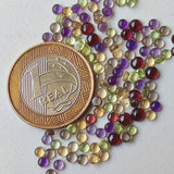 3mm Amethyst, Garnet, Peridot, Smoky Quartz, Citrine Cabochons Tiny Calibrated