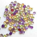 3mm Amethyst, Garnet, Peridot, Smoky Quartz, Citrine Cabochons Tiny Calibrated